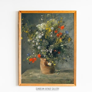 Pierre-Auguste Renoir Wall Decor | Auguste Renoir Flowers In A Vase | Famous Painting | Instant Download | Fine Art - 0455P