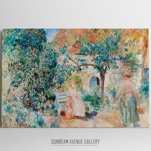 Pierre-Auguste Renoir Wall Decor | Au jardin En Bretagne | Famous Painting | Instant Download | Fine Art - 1279PFA