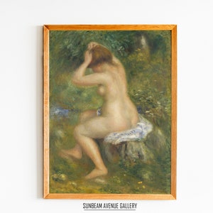 Pierre-Auguste Renoir Wall Decor | Auguste Renoir A Bather | Famous Painting | Instant Download | Fine Art | Printable Wall Art - 0451P