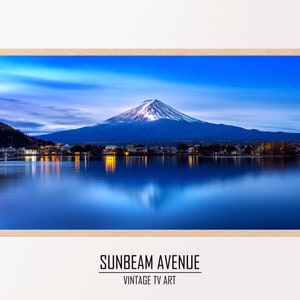Samsung Frame TV Art Japan, Mt. Fuji Japanese Landscape Digital Download, Japanese Landscape Art for Frame TV,  Frame TV Artwork - 1550TVL