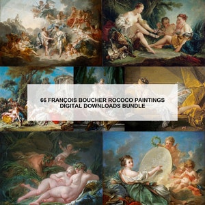 Set of 66 Rococo Art, Rococo Dress, Rococo Decor, Rococo Lady PRINTABLE, High-Resolution Digital Art Set with Rococo Art - 2004PB