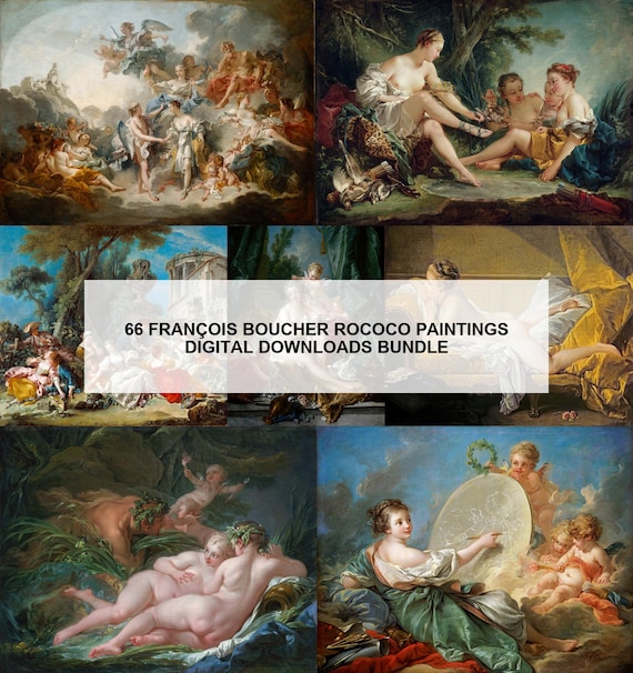 Set of 66 Rococo Art, Rococo Dress, Rococo Decor, Rococo Lady PRINTABLE, High-Resolution Digital Art Set with Rococo Art - 2004PB