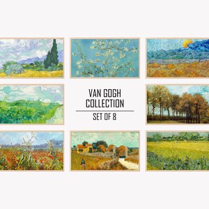 Samsung Frame TV Art 8 PACK | Ultimate Van Gogh Landscape Painting Collection | Van Gogh Art Set | - 0234TVS