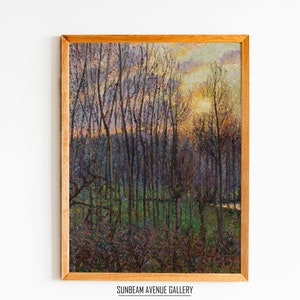 Camille Pissarro Botanical Landscape Art Famous Painting. Instant Download Vintage Decor. Nature Landscape Printable Wall Art. - 0445P