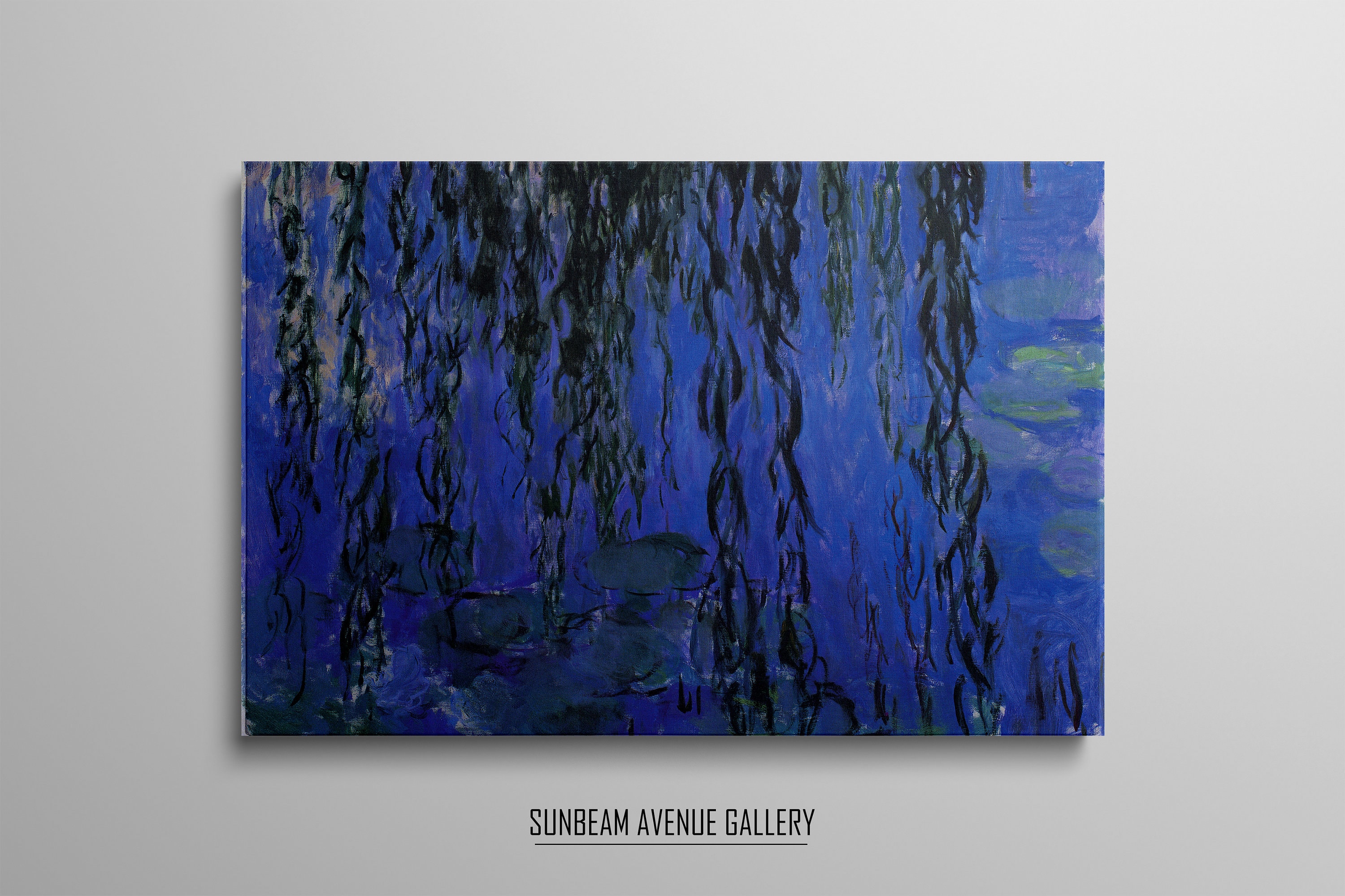 Claude Wall Decor Water Lilies and Weeping Willow Branches 1916