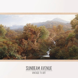 Samsung Frame Tv Art, Vintage Landscape Paintings, River Paintings, Digital Tv Artworks, Instant Download - 0211TVL