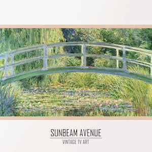Samsung Frame TV Art 4K Water Lilies Famous Claude Monet Painting. Instant Download Botanical Wall Art for the Frame TV. - 0042TVM