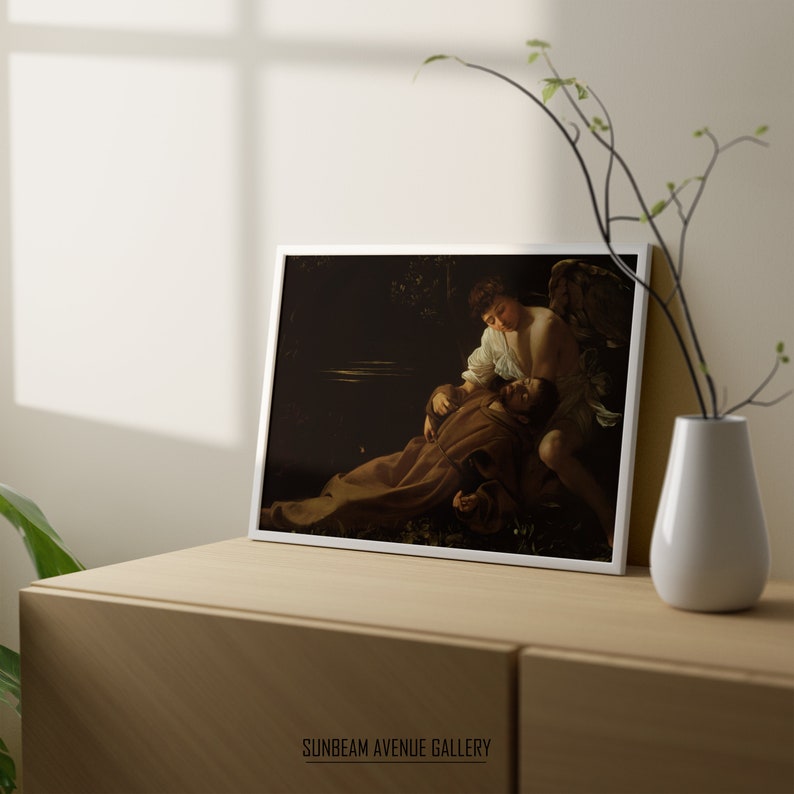 Caravaggio Wall Art | Saint Francis of Assisi in Ecstasy (c1595 ...
