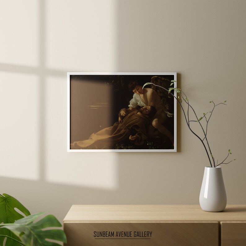 Caravaggio Wall Art | Saint Francis of Assisi in Ecstasy (c1595 ...