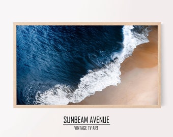 Samsung Frame Tv Art | Beach Art For Frame Tv | Ocean Tv Art | Digital Download - 1442TVL
