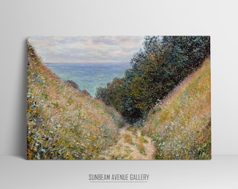 Seascape Vintage Renoir Print Painting. Printable Wall Art. Ocean Waves Instant Download Coastal Watercolor Wall Art. Nautical - 0593PH