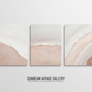 Set of 3 Pink printable wall art, Abstract 3 piece wall art, Downloadable art prints, Minimalist gallery wall set, Instant - 1684PL