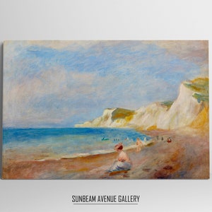 Pierre-Auguste Renoir Wall Decor | La Plage De Varengeville | Famous Painting | Instant Download | Fine Art - 1287PFA