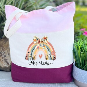 Personalized Teacher Bag, Teacher Tote Bag, Tote Bag For Teacher, Teacher Appreciation Gifts, Teacher Bags, Teacher Gift, Gifts for Teachers