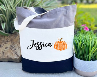 Personalized Pumpkin Tote Bag, Farm Trip Tote Bag, Pumpkin Patch Tote Bag, Fall Lover’s Tote Bag, Fall Tote Bag, Fall Vibes, Canvas Tote Bag