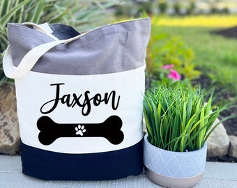 Bolsa de mano personalizada de hueso de perro, bolsa de mano amante de los perros, bolsa de perro personalizada, bolsa de mano de pata de perro, gran idea de regalo para amantes de los perros, bolsa de pata personalizada, bolsa de regalo para perros