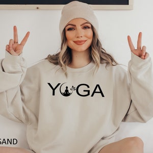 Yoga Sweatshirt, Yoga Gift Sweater, Namaste Sweatshirt, Gift for Yogi, Yoga Lover Sweater, Meditation Sweater, Yoga Hoodie, Therapy Hoodie