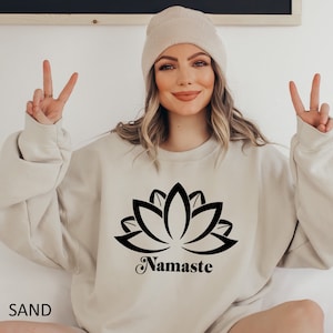 Namaste Sweatshirt, Mental Health Sweater, Therapy Hoodie, Yoga Hoodie, Yoga Gift Hoodie, Gift for Yogi, Yoga Lover Hoodie, For Yoga Session