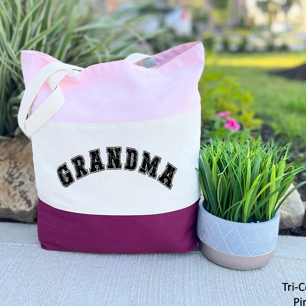 Grandma Tote Bag, Grandparents Bag, New Grandma Bag, Grandma Shopping Bag, Baby Shower Gift, Birthday Gift, Grandma To Be, Mother's Day Gift