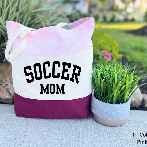 Soccer Mom Tote Bag, Game Day Bag, Soccer Mama Bag, Cute Soccer Mom Gifts, Sports Mom, Equipment Bag, Sports Mom Bag, Mother's Day Gift