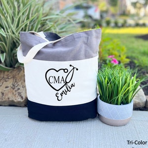 CMA Tote Bag, Nurse Tote Bag, Personalized Tote Bag, CMA Nursing Student, Nurse Graduation Gift, Nurse Gift, CMA Gift, Gift for Nurse Bag