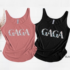 Gaga Tank Top, Gaga Summer Tank Top, Best Gaga Gift Tank Top, Baby Shower Gift For New Gaga, Gift For Grandma, Mothers Day Gift Tee