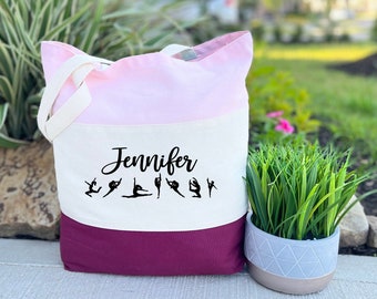 Gymnastics Tote Bag, Personalized Tote Bag, Gymnastics Gifts, Gymnastics Bag, Gymnastics Bag Personalized, Gymnastics Bag For Girls