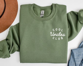 Sudadera Cool Uncles Club, sudadera de tío tamaño bolsillo, sudadera de regalo del Día del Padre, regalo de sobrino, regalo para él, mejor sudadera con capucha de tío