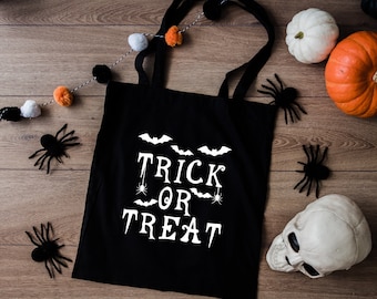 Trick or Treat Bag, Halloween Trick or Treat Bag, Halloween Tote Bags, Halloween Gifts, Halloween Candy Bags for Kids, Gift for Kids