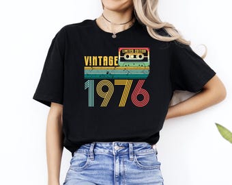 Vintage 1976 Limited Edition T-Shirt, Vintage 1976 Shirt, Vintage Shirt, 50th Birthday Shirt, Vintage Birthday Shirt, 1976 Birthday Tee