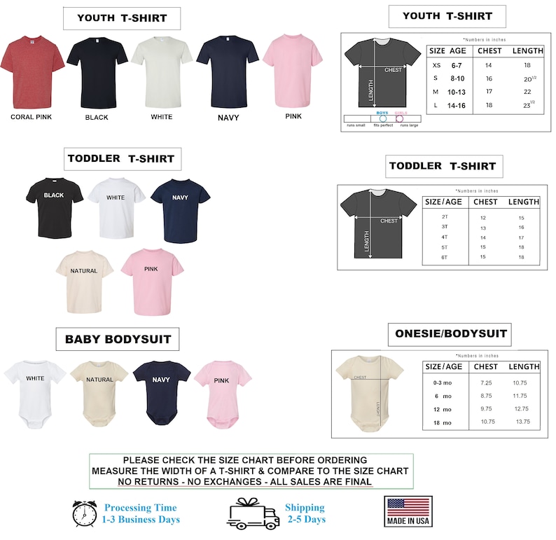 a poster with a bunch of different types of shirts