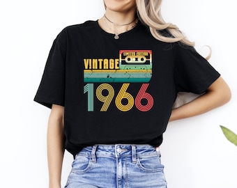 Vintage 1966 Shirt, Vintage T-Shirt, 60th Birthday Shirt, Vintage 1966 Limited Edition Shirt, 1966 Birthday Shirt, Vintage Birthday Tee