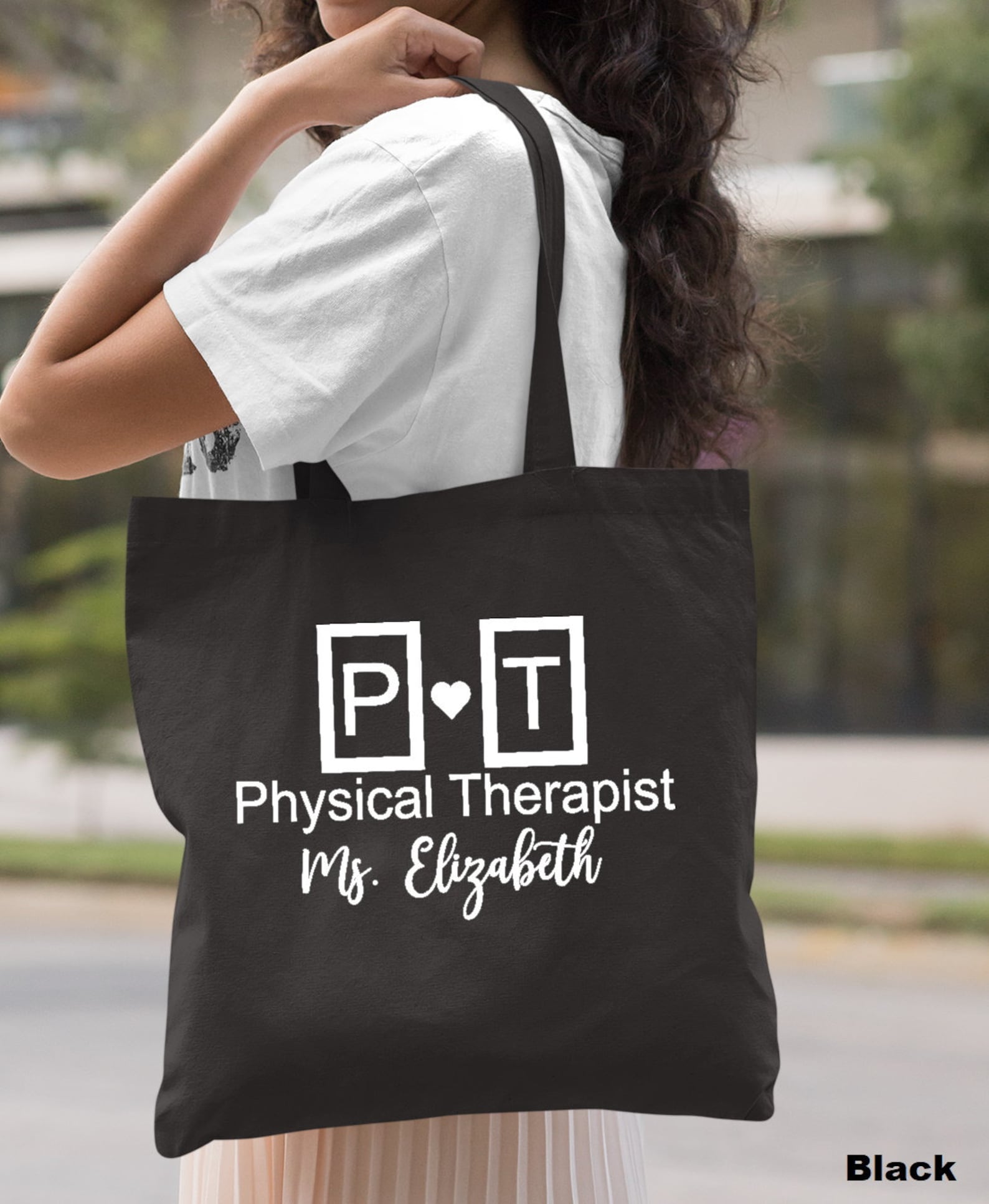 Personalized Physical Therapy Tote Bag Canvas Tote Bag Etsy