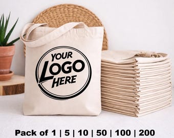 Custom Logo Tote Bag - Personalized Bulk Tote Bag - Bulk Tote Bag with Logo