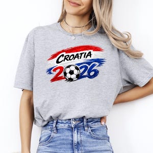 Camiseta de fútbol de Croacia, camiseta de la selección nacional de fútbol 2026 imagen 1