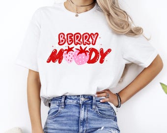 Berry Moody Strawberry Festival T-shirt, Picnic Local Festival Outfit Tee