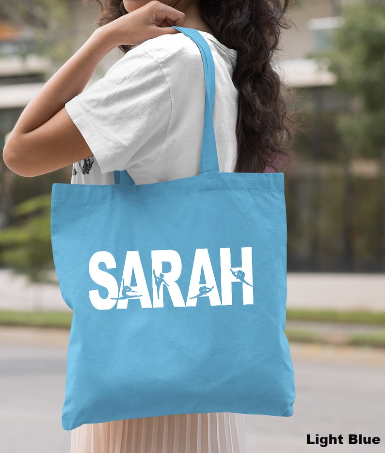 Personalized Dance Bag, Custom Dance Bag, Dancer Bag, Girls Dance Bag, Dance Tote Bag Gift for Dancer, Dance Student Bag, Canvas Tote Bag image 9