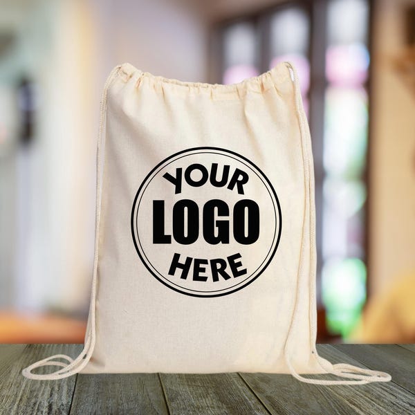Custom Logo Bag, Personalized Bag, Custom Text Tote Bag, Gift Tote Bag, Custom Backpack, Tote Bag Gift,   Personalized Logo Totes