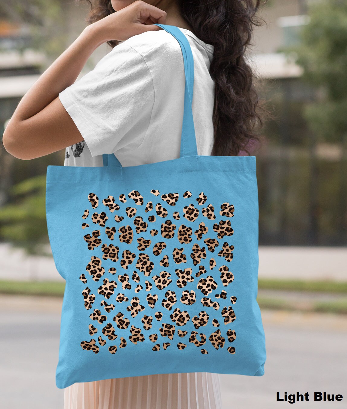 Leopard Print Tote Bag ,animal Cheetah Print Totes ,women's