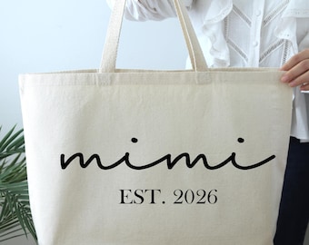 Bolsa de mano Mimi, regalo para mamá, bolsa de regalo para el Día de la Madre, regalo para Mimi, bolsa de mano para mamá, regalo de cumpleaños de Mimi, regalo para la abuela, bolsa de mano para mamá