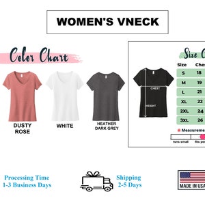 a women's v - neck shirt sizes chart