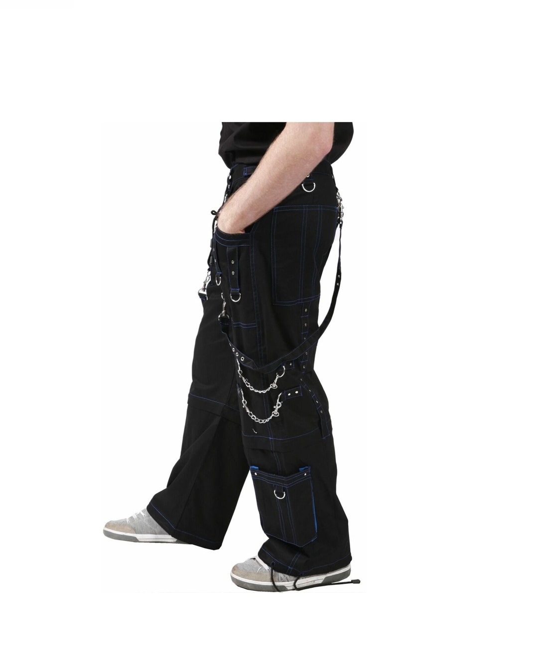 Men Handmade Dead Thread Bondage 4 Pocket Trouser Punk Rock Etsy