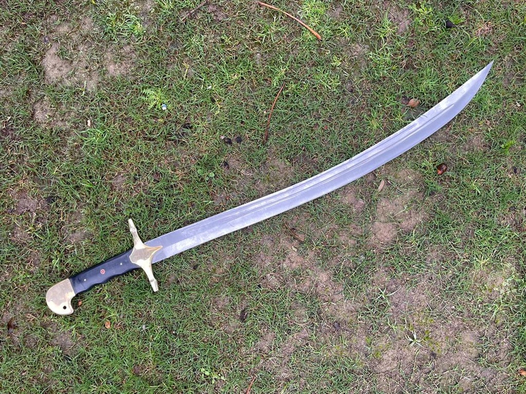 Handmade High Carbon Steel Arabic Sword Handmade Micarta Etsy