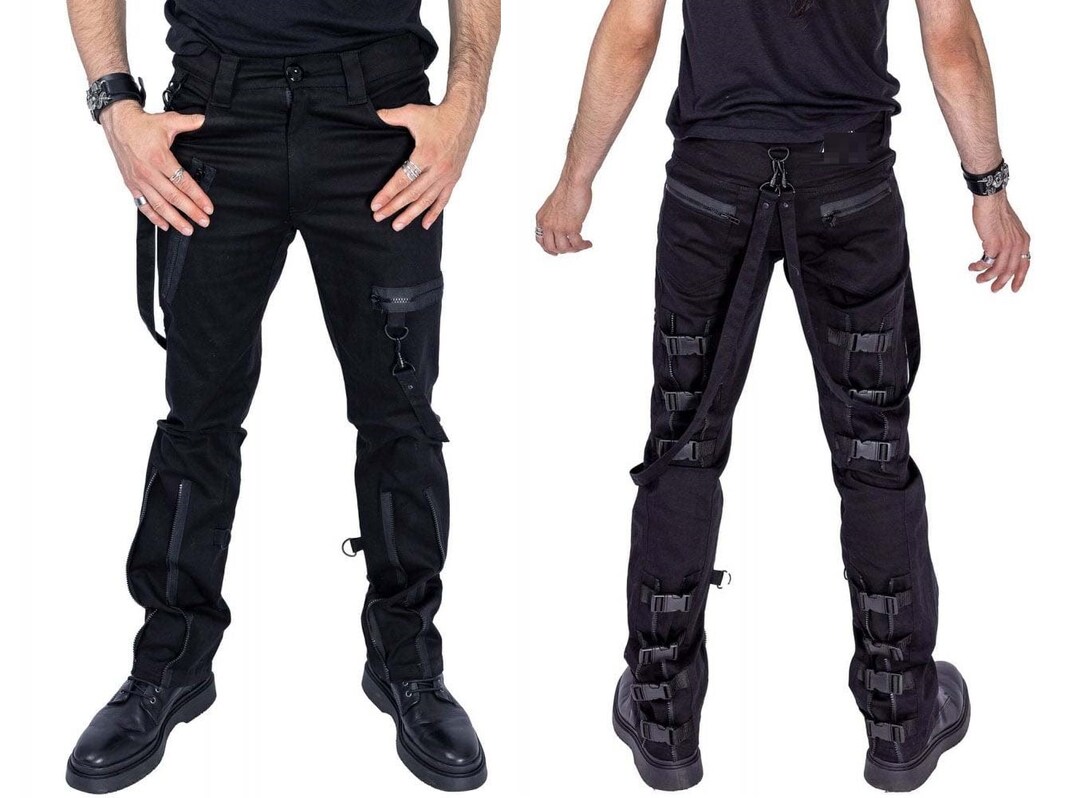 Gothic Bondage Rocker Mens Alternative Punk Rock Emo Shorts Gothic Bondage Rocker Mens Alternative Punk Rock Emo Shorts