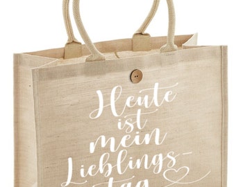 Jute Shopper "Lieblingstag"