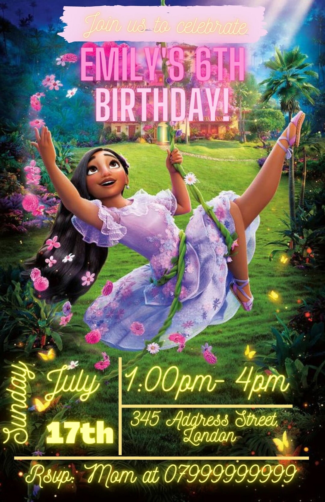 Encanto Printable Invitation Encanto Birthday Invitation Encanto