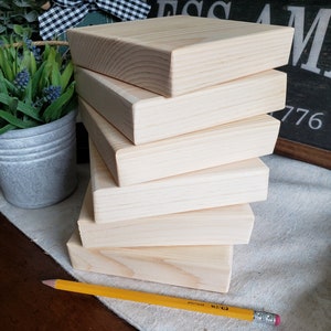 Riser Wood Blanks /  5 Inches Square x 1-1/8 inch thick / Sold in Sets