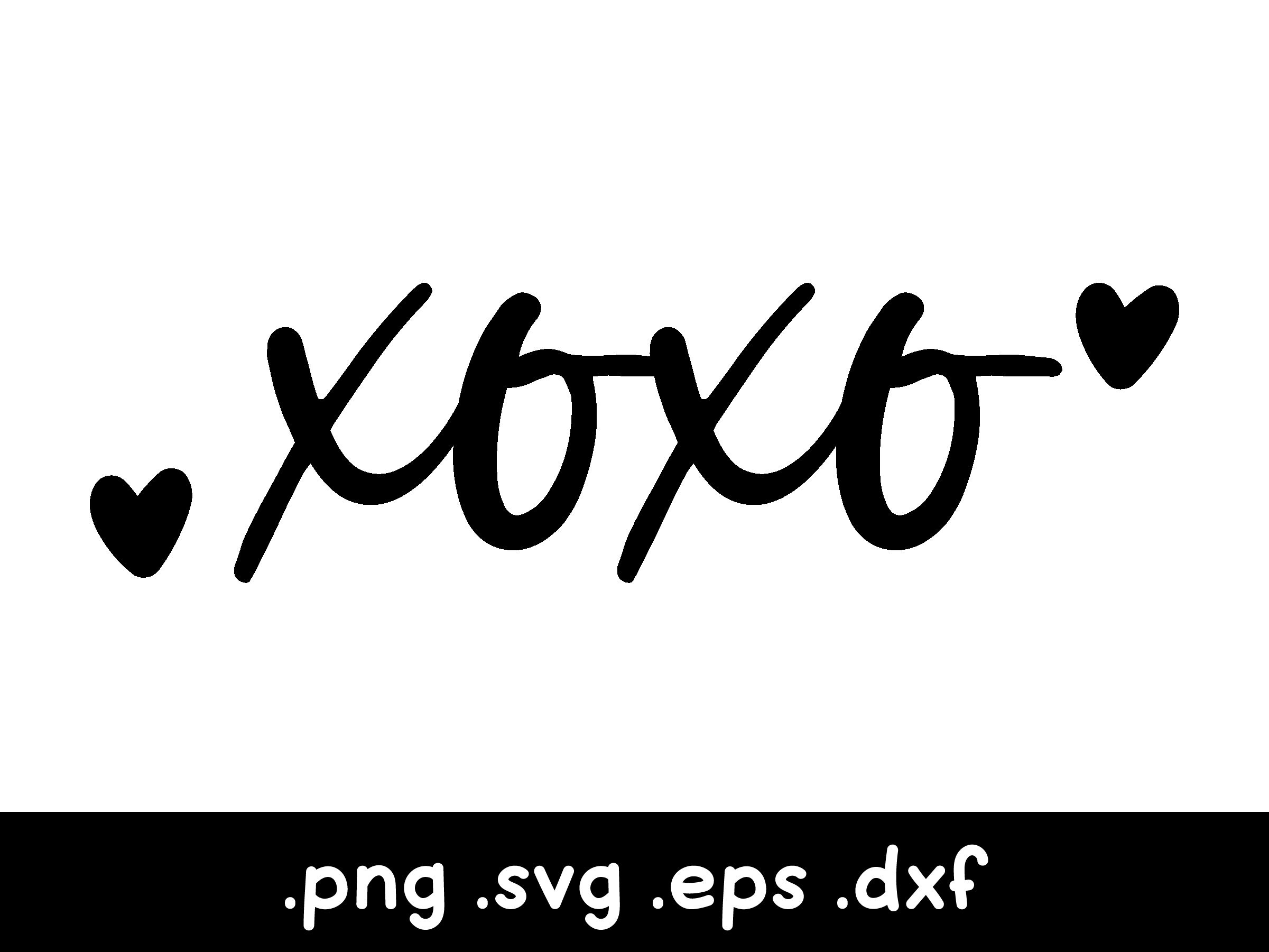 XOXO Svg, Hugs and Kisses Svg, Love Svg, Valentines Clipart Svg, Retro
