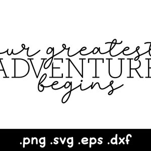 私たちの最高の冒険の始まり、休暇旅行 SVG、飛行機 SVG、旅行 SVG、放浪癖 SVG、女子旅 SVG、愛の旅、ハネムーン クリップアート