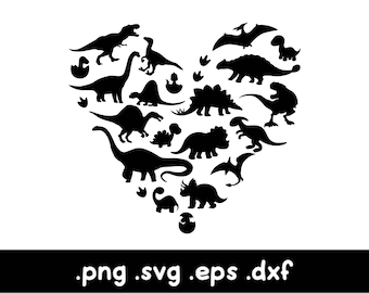 Dinosaur Valentine Svg | Dino Valentine Svg | Boys Valentine Svg | Heart Svg | Kids Valentine Svg | Girls Valentines Shirt | Heart Crusher